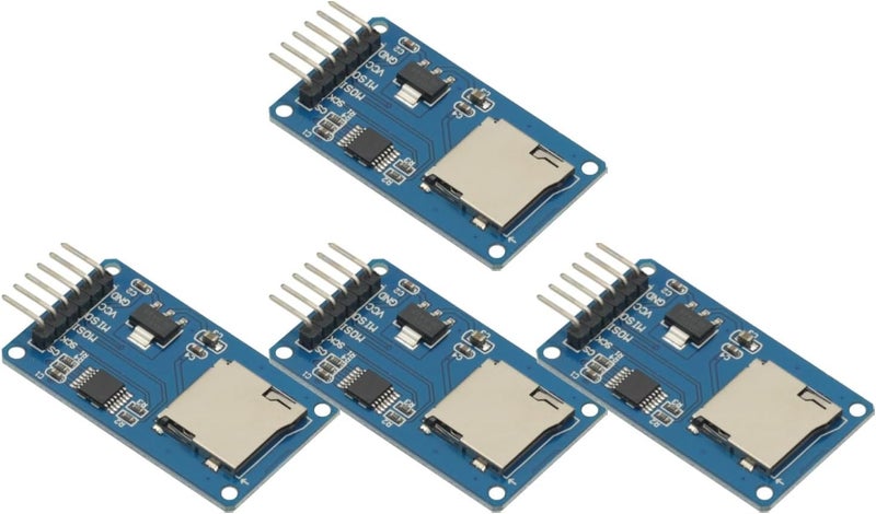 GODIYMODULES 4Pcs Micro SD Storage Expansion Board Micro SD TF Card Memory Shield Module SPI for Arduino SD Card Module UNO R3 MEGA 2560 Due - Image 4